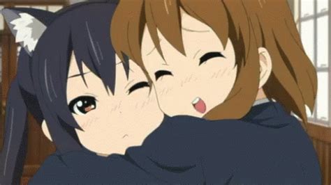 boob hug anime|Anime Hug GIFs